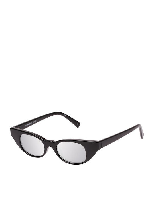 Le Specs Adam Selman Women's Sunglasses with Black Plastic Frame and Black Mirror Lens LAS1821107