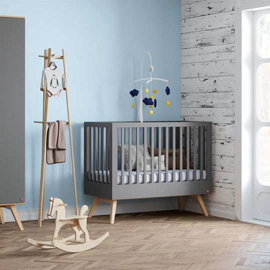 Vox Πολυμορφική Κούνια Nature Baby Graphite/Oak