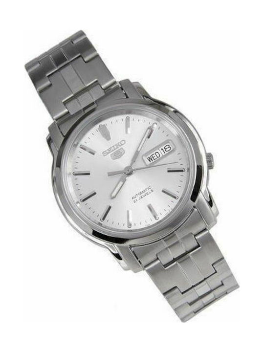 Seiko 5 Sports Men's Watch 38mm Automatic with Silver Metal Bracelet