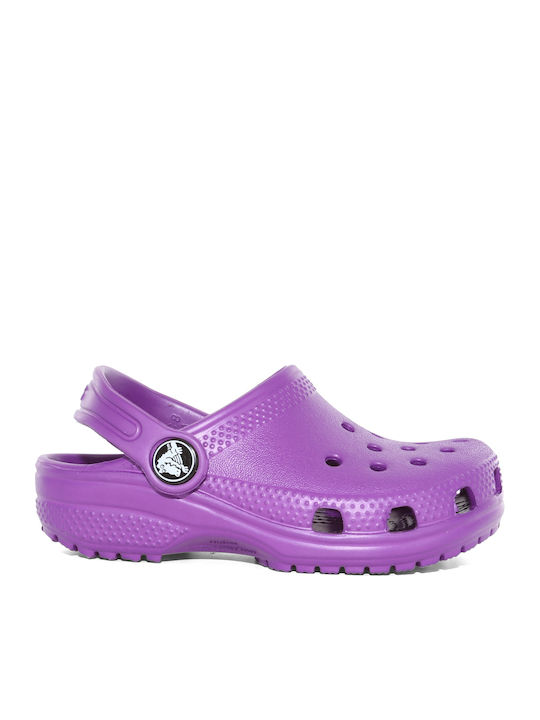 Crocs Classic Kids Anatomical Beach Clogs Purple