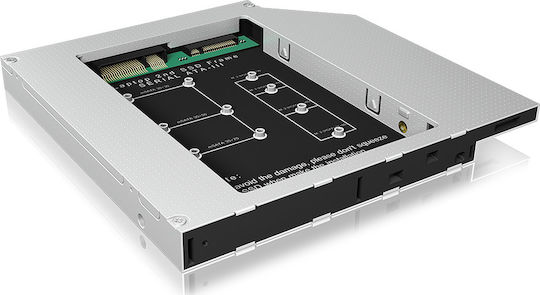 Icy Box Front Panel Slim 5.25'' Icy Box IB-AC650 (Laptop ODD Extension) Μαύρο IB-AC650