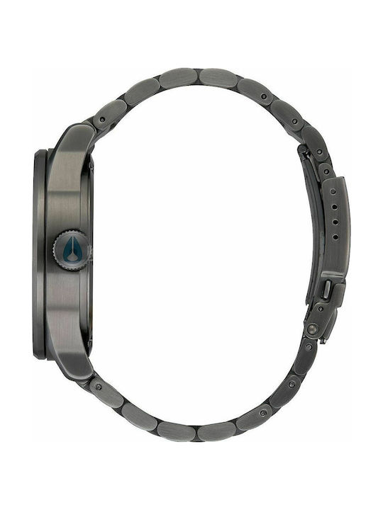 Nixon Sentry Uhr Batterie mit Silber Metallarmband