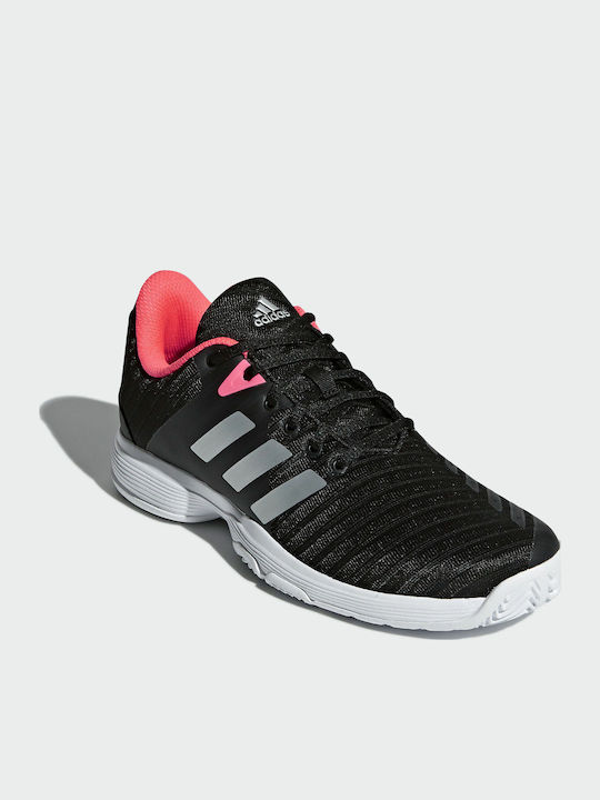 adidas Barricade Tennisschuhe Alle Gerichte Core Black / Matte Silver / Flash Red