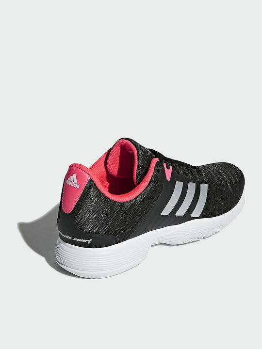 adidas Barricade Tennisschuhe Alle Gerichte Core Black / Matte Silver / Flash Red
