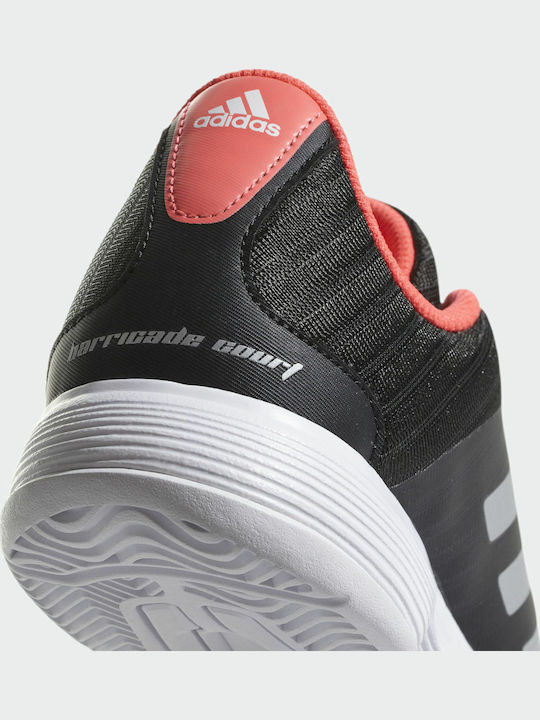 adidas Barricade Tennisschuhe Alle Gerichte Core Black / Matte Silver / Flash Red