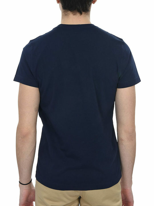 Gant The Original Ανδρικό T-shirt Μπλε Μονόχρωμο