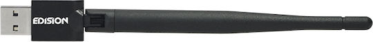 Edision 07-02-0002 USB Network Adapter with Wireless Wi-Fi Connection 150Mbps