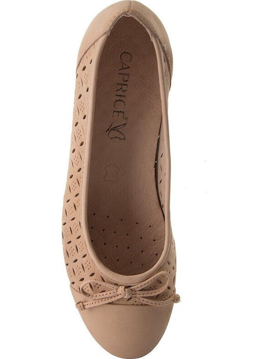 Damen Ballerinas Anatomisch Beige