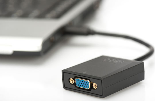 Digitus Convertor USB-A masculin în VGA feminin 1buc DA-70840