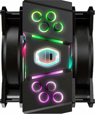 CoolerMaster MasterAir MA410M RGB Ψύκτρα Επεξεργαστή Διπλού Ανεμιστήρα για Socket AM4/115x/AM3/AM3+