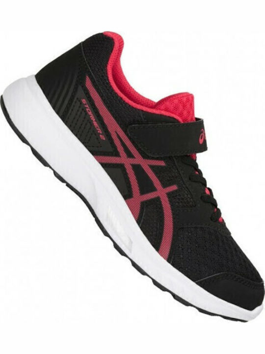 Stormer 2 PS Incaltaminte Sport Copii Alergare Cu Închidere Hoop & Loop Negre