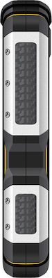 FlameFox Stone Dual SIM Ανθεκτικό Κινητό με Κουμπιά Stone Black/Yellow