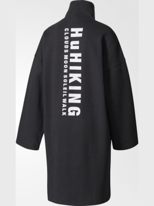 Hu Hiking Mini Αθλητικό Φόρεμα Μακρυμάνικο Μαύρο