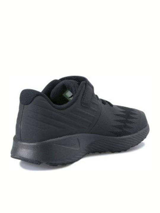 Star Runner PSV Kids Sports Shoes Running with Hoop & Loop Closure Black