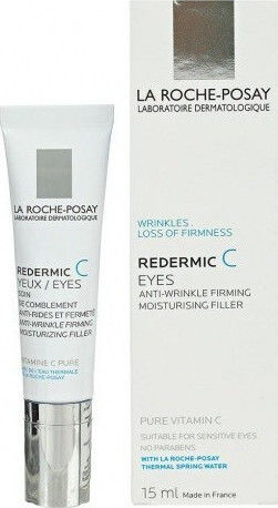 La Roche Posay Redermic C Cremă de Ochi pentru Anti-îmbătrânire Tonifiere și Cearcane 15ml