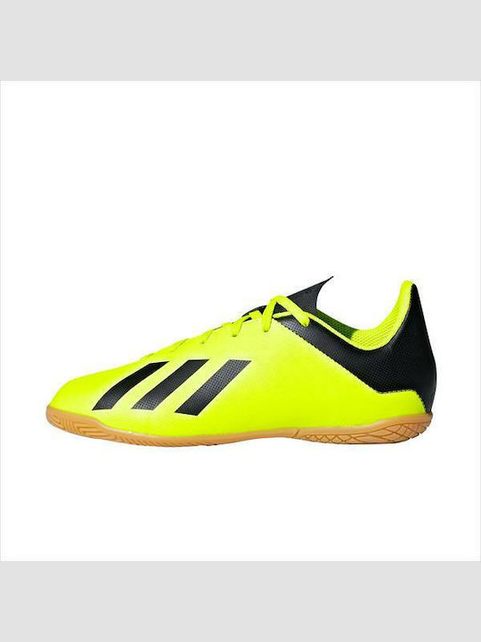 Adidas Παιδικά Ποδοσφαιρικά Παπούτσια X Tango 18.4 IN Team Mode Σάλας Κίτρινα