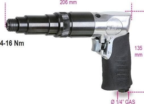 Beta 019350040 Angular Air Screwdriver 160lt/min