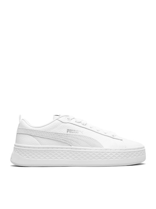 Puma Smash Platform Femei Sneakers Albe