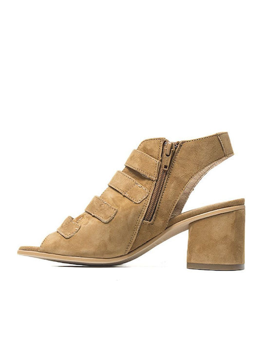 3735-1202 Suede Sandalen Beige
