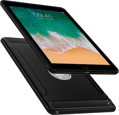 Spigen Rugged Armor Back Cover Μαύρο (iPad 2017/2018 9.7")