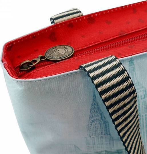 Santoro School Insulated Shoulder Lunch Bag Light Blue Gorjuss