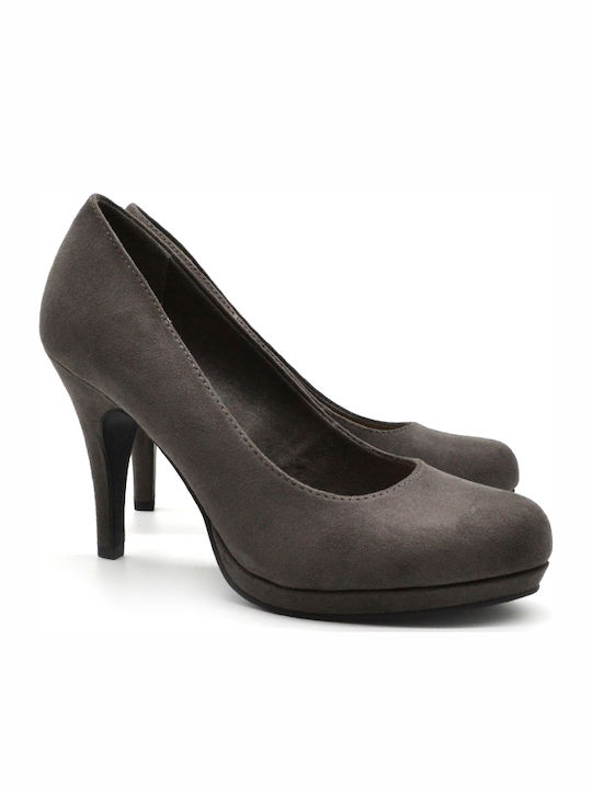 Tamaris Anatomic Stiletto Gray High Heels