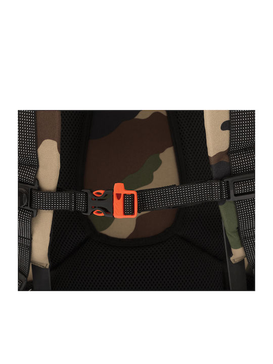 Polo Offpist Camo School Bag Backpack Junior High-High School Khaki with Water Bottle Holder 28Liters 2020