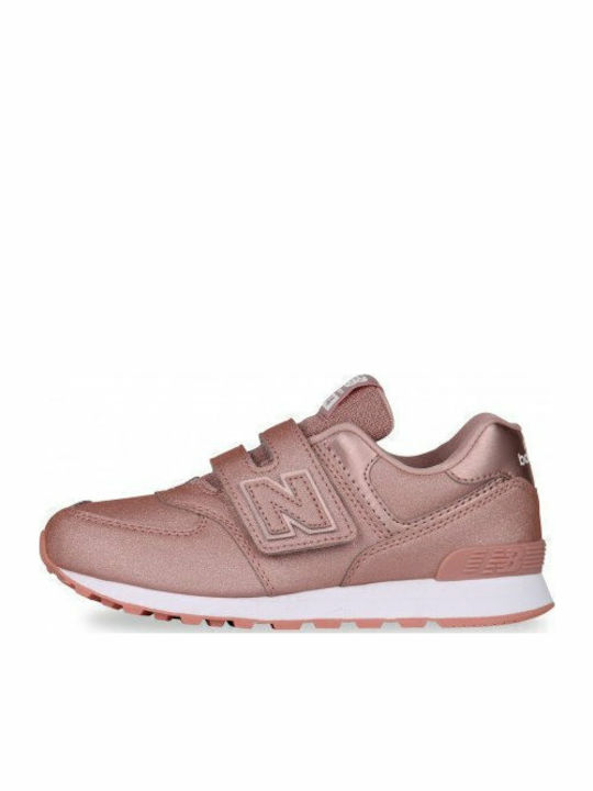 Classics Youth 574 Kids Sneakers with Scratch Pink