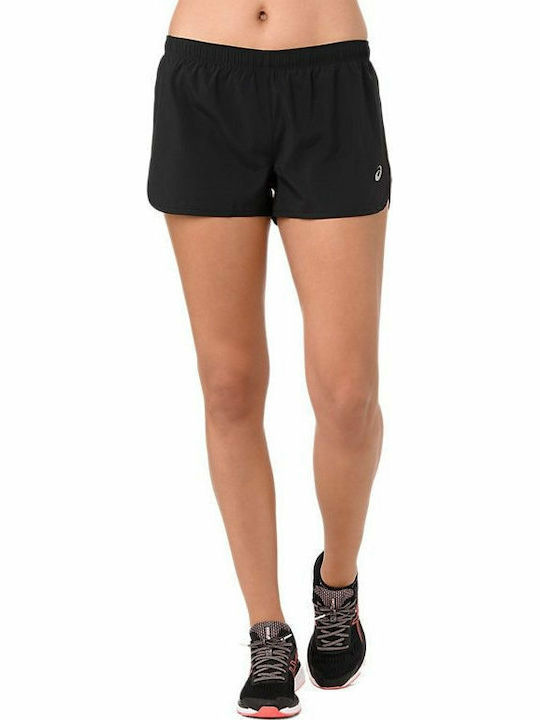 ASICS Silver Split Women's Sporty Shorts Black