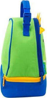 Stephen Joseph School Insulated Shoulder Lunch Bag 4lt Blue/Green Dinosaurs 17 x 14 x 24cm