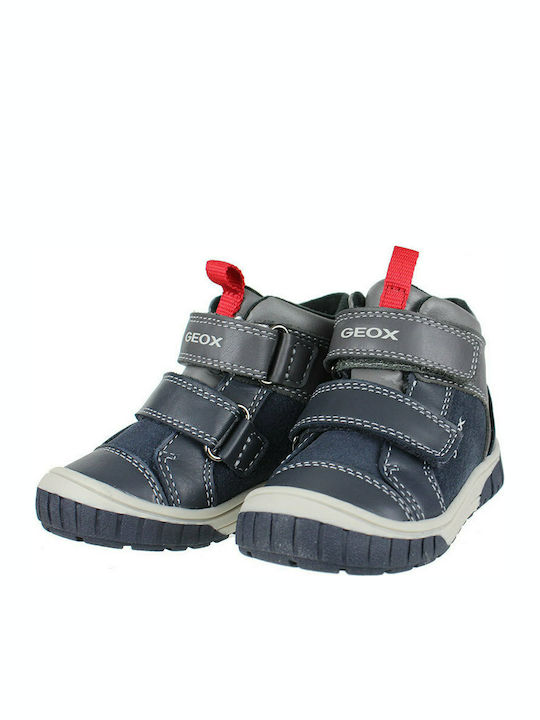 Geox Kids Sneakers High Anatomic with Scratch Gray