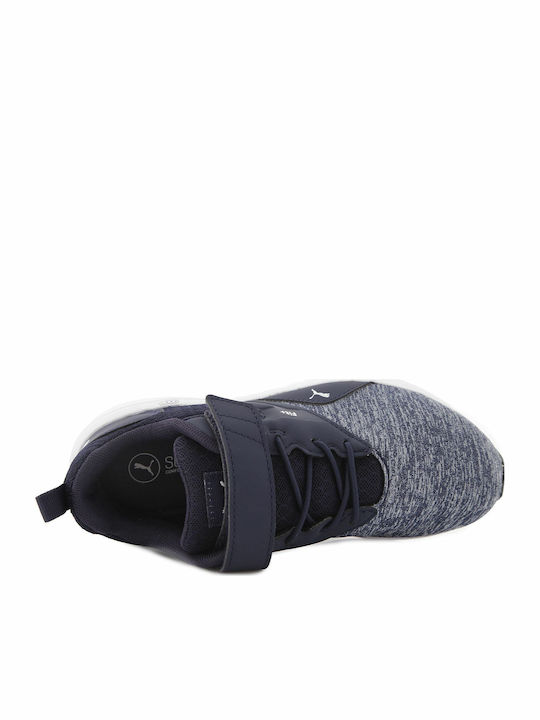 Comet V PS Kids Sports Shoes Running with Hoop & Loop Closure Navy Blue