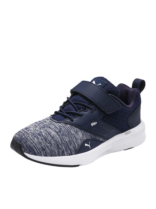 Comet V PS Kids Sports Shoes Running with Hoop & Loop Closure Navy Blue