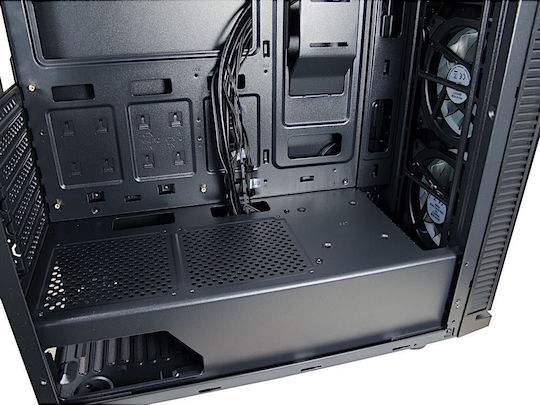 Inter-Tech W-III RGB Gaming Midi Tower Κουτί Υπολογιστή με Πλαϊνό Παράθυρο Μαύρο