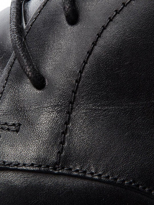 Banbury Mid Piele Negru Ghete barbati