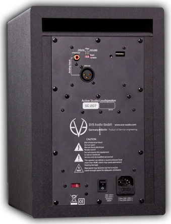 EVE Audio SC207 Ηχείo Studio Monitor 6.5" 150W (Τεμάχιο) Μαύρο