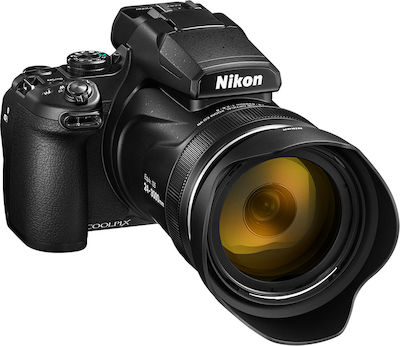 Nikon Coolpix P1000 Compact Aparat Foto 16MP Cu Zoom Optic 125x cu Ecran 3.2" și Rezoluție Video 3840 x 2160 pixeli Negru