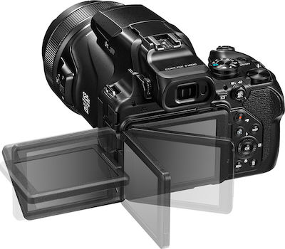 Nikon Coolpix P1000 Compact Aparat Foto 16MP Cu Zoom Optic 125x cu Ecran 3.2" și Rezoluție Video 3840 x 2160 pixeli Negru