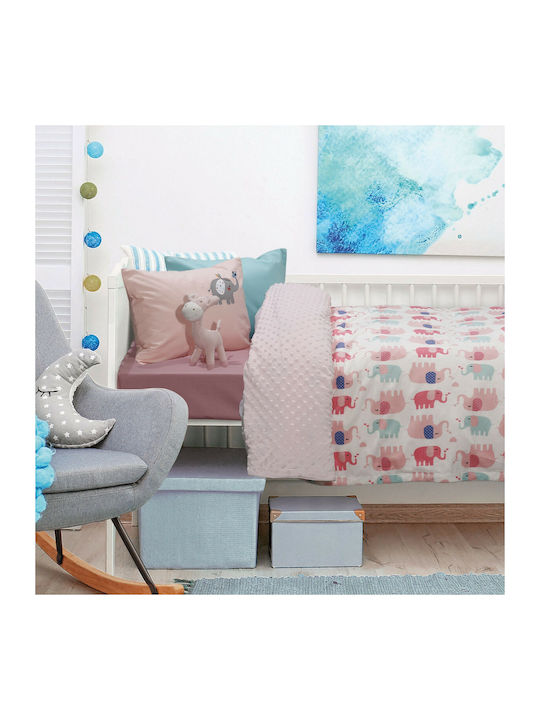 Das Home Decke Wickeltücher für Kinderzimmer Relax 6487 Vlies Rosa 75x110cm 620511706487