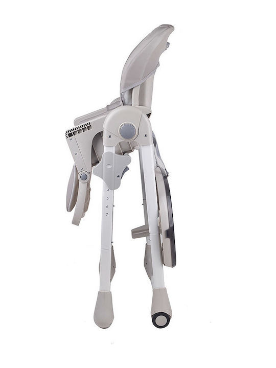 Kinderkraft Yummy Foldable Highchair with Adjustable Height Gray