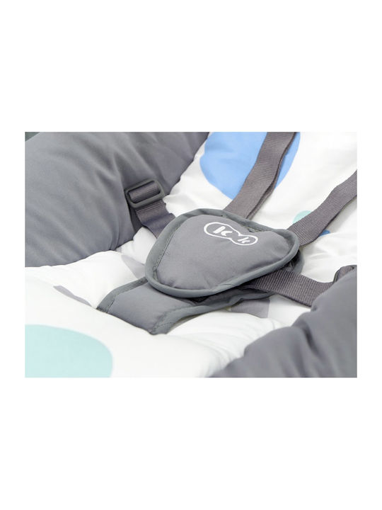 Kinderkraft Elektrisch Baby Relax Minky mit Musik Mint für Kind bis 9kg