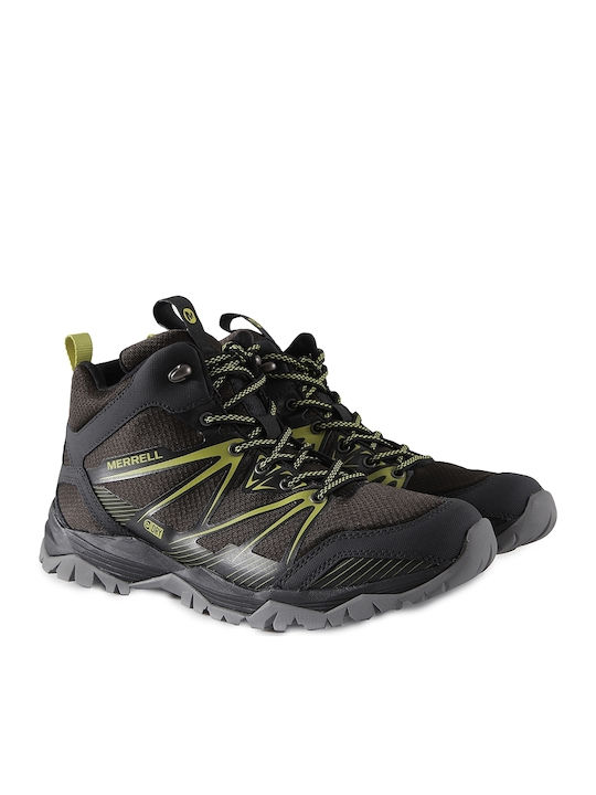 Merrell Carpa Rise Mid Ανδρικά Ορειβατικά Μαύρα