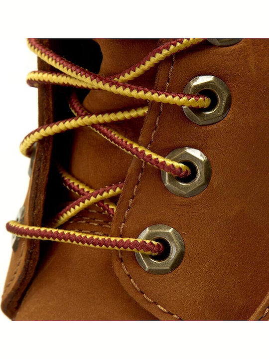 Premium 6inch Leather Brown Combat Boots Waterproof