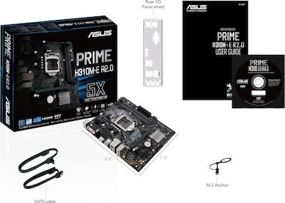 Asus Prime H310M-E R2.0 Motherboard Micro ATX με Intel 1151 rev 2 Socket