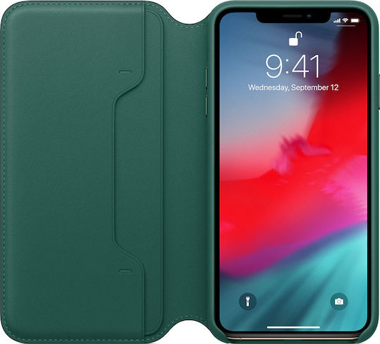 Apple Book Synthetic Leather Green (iPhone XS Max)