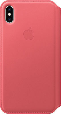 Apple Leather Folio Carte Piele artificială Roz (iPhone XS Max) MRX62ZM/A