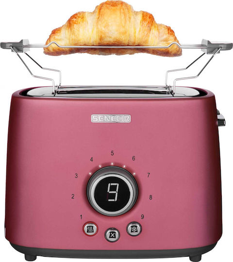 Sencor STS6054RD STS 6054RD Toaster 2 Slots 1000W Pink