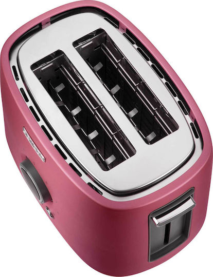 Sencor STS6054RD STS 6054RD Toaster 2 Slots 1000W Pink
