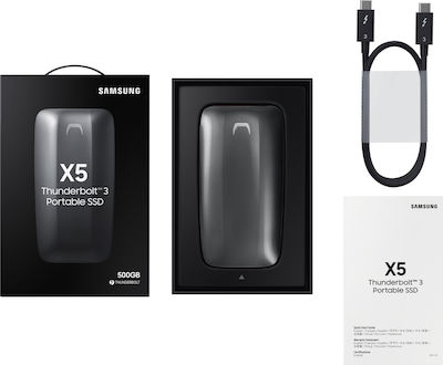 Samsung Portable SSD X5 Thunderbolt 3 500GB 3.5" Μαύρο