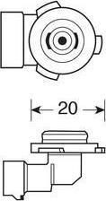 Lampa Lampen Auto Halogen H10 Halogen 12V 42W 1Stück 57960